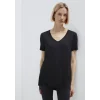 Mavi 166775-900 V Yaka Siyah Basic Viskoz Tişört