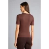Defacto G8490AXBN320 Kahve Slım Fıt Basıc Fitilli Kaşkorse Tişört