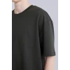 Defacto X3926AZAR221 Antrasit Nefes Alabilen Oversize Tişört