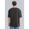 Defacto X3926AZAR221 Antrasit Nefes Alabilen Oversize Tişört