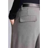 Defacto G7830AXGR394 Gri Carrot Fıt Çift Cepli Yüksek Bel Düz Paça Pantolon