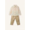 Defacto G8251A5BG734 Bej Waffle 2li Takım Erkek Bebek