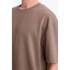 Defacto X3926AZBN571 Kahve Nefes Alabilen Oversize Tişört
