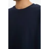 Defacto X3926AZNV64 Lacivert Nefes Alabilen Oversize Tişört