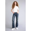 Defacto H0136AXNM34 Mavi Düşük Bel Jean Yıkamalı Pantolon