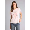 Defacto H1397AXPN671 Pembe Regular Fıt Çiçekli Tişört