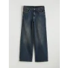 LCW Jeans İndigo Yüksek Bel Wideleg Kadın Jean Pantolon