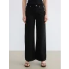LCW Jeans Siyah Yüksek Bel Wideleg Kadın Jean Pantolon