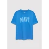 Mavi 6610484-70902 Mavi Baskılı Mavi Tişört