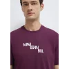 Mavi 0612274-70670 İstanbul Baskılı Mor Tişört