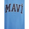 Mavi 1600843-91478 Mavi Logo Baskılı Mavi Tişört