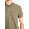Defacto E9504AXKH82 Haki %100 Pamuk Polo Tişört