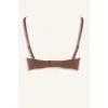 Defacto T8481AZBN307 Kahve Micro Kaplı Yarım Dolgulu Balenli Straplez Sütyen