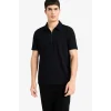 Defacto B7355AXBK81 Siyah Kırışmaz Fermuarlı Polo Yaka Tişört