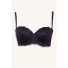 Defacto G1181AXPR289 Mor Dantel Detaylı Kaplı Yarım Dolgulu Balenli Straplez Sütyen