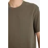 Defacto E7961AXKH361 Haki %100 Pamuk Basic Tişört