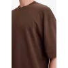 Defacto B4844AXBN151 Kahve Nefes Alabilen Kumaş Tişört