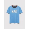 Mavi 6610417-70724 Mavi Logo Baskılı Mavi Tişört