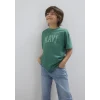 Mavi 6610484-71697 Mavi Baskılı Yeşil Tişört