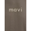 Mavi 0612732-83866 Mavi Logo Baskılı Kahverengi Tişört