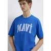 Mavi 0611711-81330 Mavi Logo Baskılı Mavi Tişört