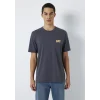 Mavi 0611714-70101 Mavi Logo Baskılı Gri Tişört