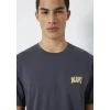 Mavi 0611714-70101 Mavi Logo Baskılı Gri Tişört