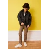 Defacto G6736A8KH158 Haki Düz Paça Gabardin Pantolon Erkek Çocuk