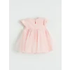 LCW baby Pembe Kız Bebek Fırfır Detaylı Tütü Elbise