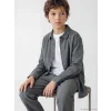 LCW Kids İndigo Uzun Kollu Erkek Çocuk Poplin Gömlek