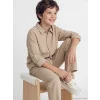 LCW Kids Bej Uzun Kollu Erkek Çocuk Poplin Gömlek