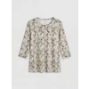 LCW Grace Karışık Bisiklet Yaka Desenli Bluz
