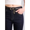 Defacto G7548AXNM82 Mavi Crop Flare Fıt Yüksek Bel Jean Pantolon