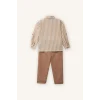 Defacto G8231A5ER118 Ekru 2li Takım Erkek Bebek