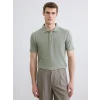 LCWAIKIKI Classic Yeşil Polo Yaka Erkek Tişört