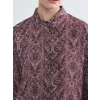 LCW Grace Bordo Desenli Kadın Gömlek Tunik