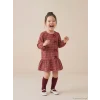 LCW Kids Bordo Fiyonk Detaylı Kız Çocuk Elbise