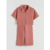 LCW Kids Pembe Basic Kız Çocuk Müslin Gömlek ve Pantolon