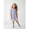 LCW Kids Mavi Çiçekli Kız Çocuk Elbise