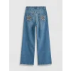 LCW Kids İndigo Wideleg Kız Çocuk Jean Pantolon