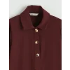 LCW STUDIO Bordo Oversize Kadın Tunik