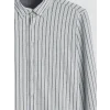 SOUTHBLUE Gri Slim Fit Çizgili Erkek Gömlek