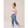 LCW Kids İndigo Wide Leg Kız Çocuk Jean Pantolon