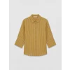 LCW EVERYDAY Haki Çizgili Poplin Kadın Gömlek