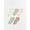 LCW Kids Ekru Kız Bebek Patik Çorap 5li