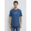 Mavi 0613186-70764 Mavi Logo Baskılı Mavi Tişört