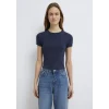Mavi 1600814-85315 Lacivert Basic Crop Tişört