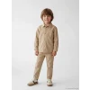 LCW Kids Bej Erkek Çocuk Gabardin Gömlek ve Pantolon