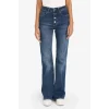 Defacto G8880AXNM28 Mavi Mia Flare Fıt Normal Bel Uzun Jean Yıkamalı Pantolon