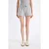 Defacto D3327AXGR453 Gri Basıc Bermuda Şort